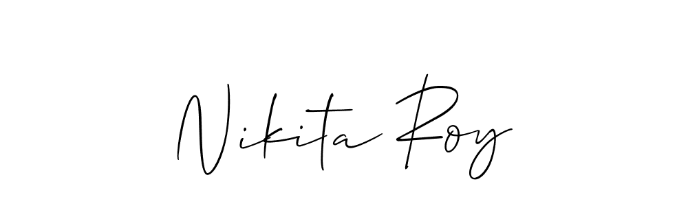 Use a signature maker to create a handwritten signature online. With this signature software, you can design (Allison_Script) your own signature for name Nikita Roy. Nikita Roy signature style 2 images and pictures png