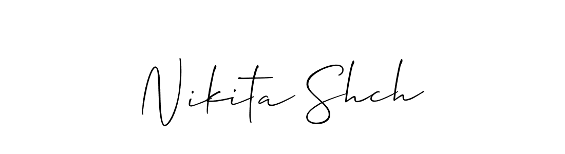 Make a beautiful signature design for name Nikita Shch. Use this online signature maker to create a handwritten signature for free. Nikita Shch signature style 2 images and pictures png