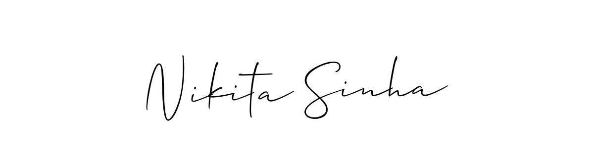 Also we have Nikita Sinha name is the best signature style. Create professional handwritten signature collection using Allison_Script autograph style. Nikita Sinha signature style 2 images and pictures png