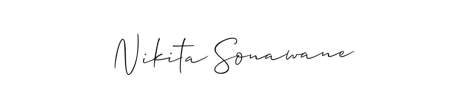 It looks lik you need a new signature style for name Nikita Sonawane. Design unique handwritten (Allison_Script) signature with our free signature maker in just a few clicks. Nikita Sonawane signature style 2 images and pictures png