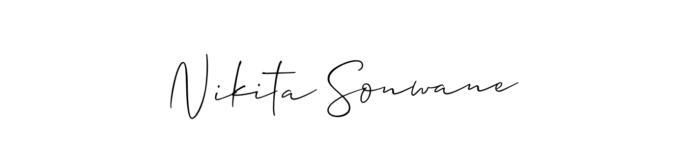 if you are searching for the best signature style for your name Nikita Sonwane. so please give up your signature search. here we have designed multiple signature styles  using Allison_Script. Nikita Sonwane signature style 2 images and pictures png