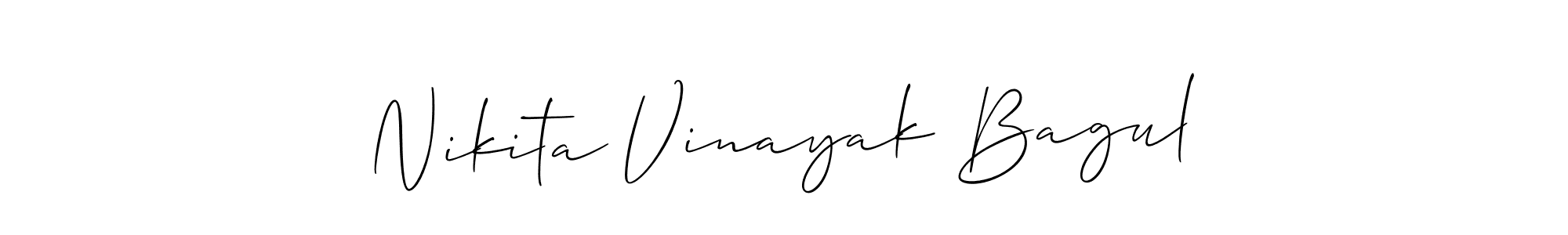 Also we have Nikita Vinayak Bagul name is the best signature style. Create professional handwritten signature collection using Allison_Script autograph style. Nikita Vinayak Bagul signature style 2 images and pictures png