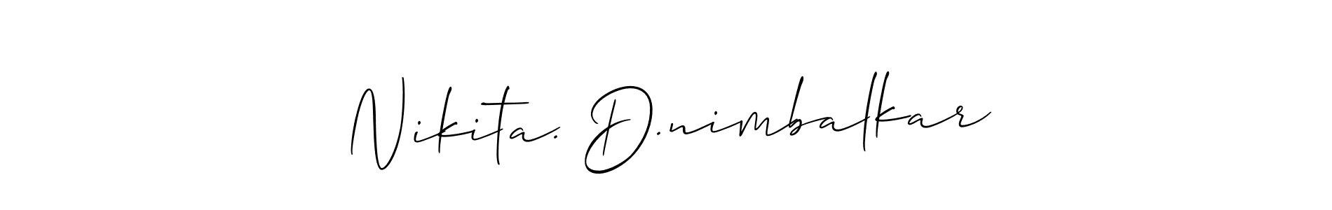Once you've used our free online signature maker to create your best signature Allison_Script style, it's time to enjoy all of the benefits that Nikita. D.nimbalkar name signing documents. Nikita. D.nimbalkar signature style 2 images and pictures png