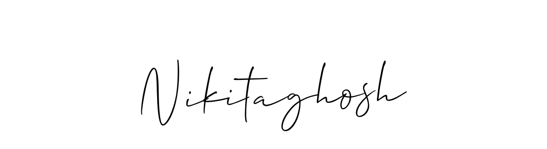 Make a beautiful signature design for name Nikitaghosh. Use this online signature maker to create a handwritten signature for free. Nikitaghosh signature style 2 images and pictures png