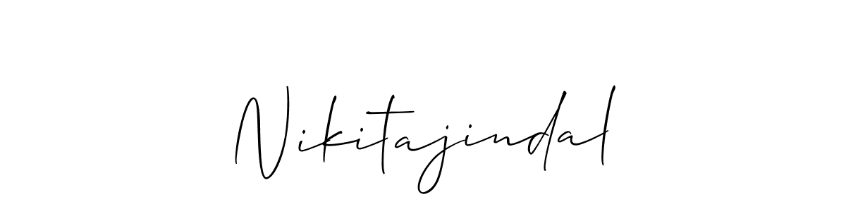 Also we have Nikitajindal name is the best signature style. Create professional handwritten signature collection using Allison_Script autograph style. Nikitajindal signature style 2 images and pictures png