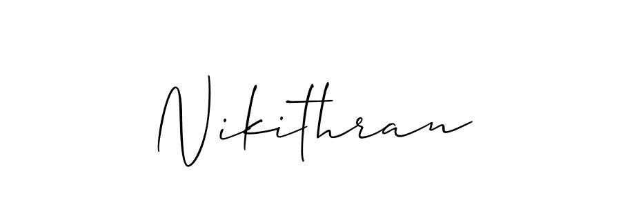 Similarly Allison_Script is the best handwritten signature design. Signature creator online .You can use it as an online autograph creator for name Nikithran. Nikithran signature style 2 images and pictures png