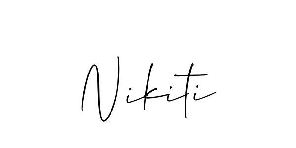 Best and Professional Signature Style for Nikiti. Allison_Script Best Signature Style Collection. Nikiti signature style 2 images and pictures png