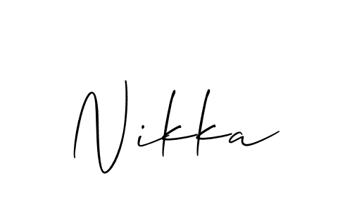 Once you've used our free online signature maker to create your best signature Allison_Script style, it's time to enjoy all of the benefits that Nikka name signing documents. Nikka signature style 2 images and pictures png