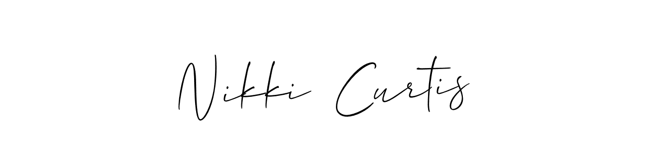 How to Draw Nikki  Curtis signature style? Allison_Script is a latest design signature styles for name Nikki  Curtis. Nikki  Curtis signature style 2 images and pictures png