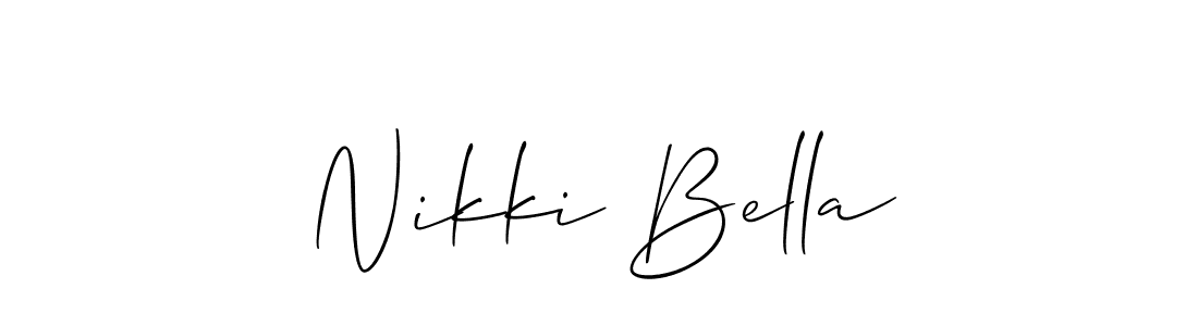 It looks lik you need a new signature style for name Nikki Bella. Design unique handwritten (Allison_Script) signature with our free signature maker in just a few clicks. Nikki Bella signature style 2 images and pictures png
