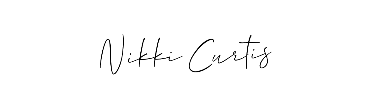 This is the best signature style for the Nikki Curtis name. Also you like these signature font (Allison_Script). Mix name signature. Nikki Curtis signature style 2 images and pictures png