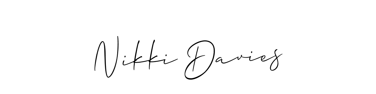 Once you've used our free online signature maker to create your best signature Allison_Script style, it's time to enjoy all of the benefits that Nikki Davies name signing documents. Nikki Davies signature style 2 images and pictures png