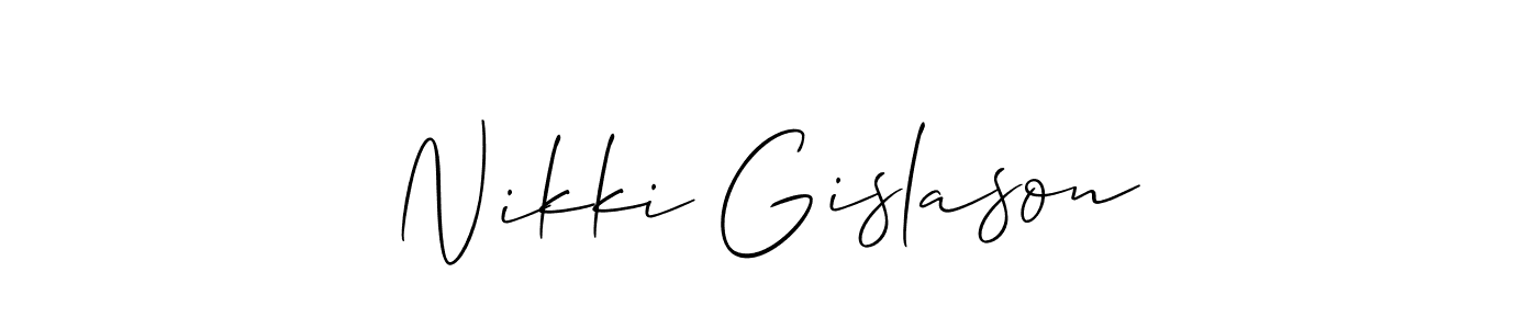 Once you've used our free online signature maker to create your best signature Allison_Script style, it's time to enjoy all of the benefits that Nikki Gislason name signing documents. Nikki Gislason signature style 2 images and pictures png