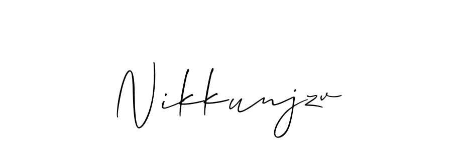 Here are the top 10 professional signature styles for the name Nikkunjzv. These are the best autograph styles you can use for your name. Nikkunjzv signature style 2 images and pictures png