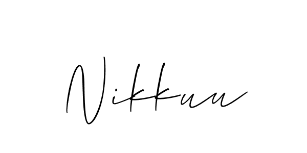 It looks lik you need a new signature style for name Nikkuu. Design unique handwritten (Allison_Script) signature with our free signature maker in just a few clicks. Nikkuu signature style 2 images and pictures png