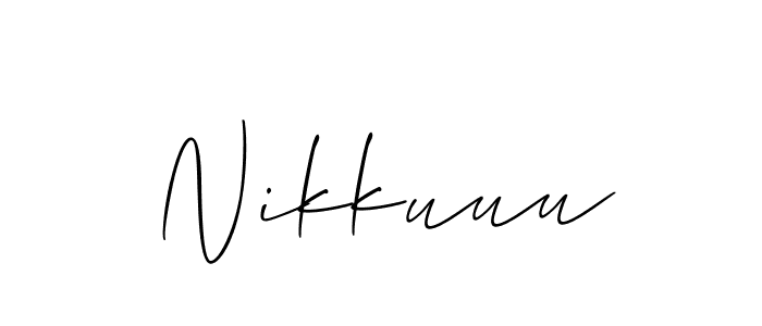 Similarly Allison_Script is the best handwritten signature design. Signature creator online .You can use it as an online autograph creator for name Nikkuuu. Nikkuuu signature style 2 images and pictures png
