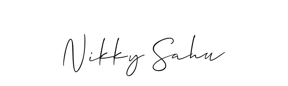 Make a beautiful signature design for name Nikky Sahu. Use this online signature maker to create a handwritten signature for free. Nikky Sahu signature style 2 images and pictures png