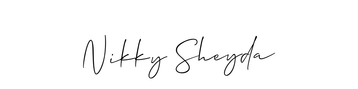 Make a beautiful signature design for name Nikky Sheyda. Use this online signature maker to create a handwritten signature for free. Nikky Sheyda signature style 2 images and pictures png