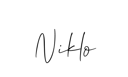 You can use this online signature creator to create a handwritten signature for the name Niklo. This is the best online autograph maker. Niklo signature style 2 images and pictures png