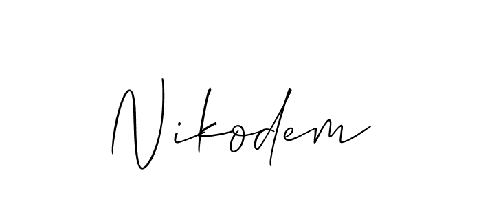 It looks lik you need a new signature style for name Nikodem. Design unique handwritten (Allison_Script) signature with our free signature maker in just a few clicks. Nikodem signature style 2 images and pictures png