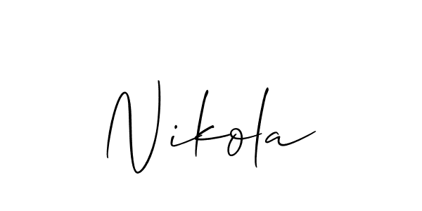 Make a beautiful signature design for name Nikola. Use this online signature maker to create a handwritten signature for free. Nikola signature style 2 images and pictures png