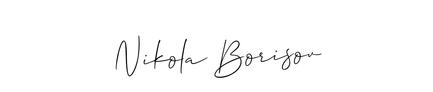 Best and Professional Signature Style for Nikola Borisov. Allison_Script Best Signature Style Collection. Nikola Borisov signature style 2 images and pictures png