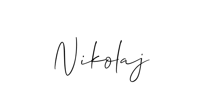 The best way (Allison_Script) to make a short signature is to pick only two or three words in your name. The name Nikolaj include a total of six letters. For converting this name. Nikolaj signature style 2 images and pictures png