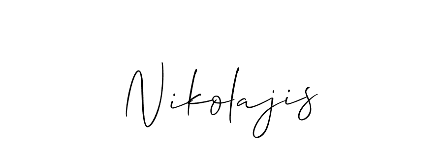 How to make Nikolajis signature? Allison_Script is a professional autograph style. Create handwritten signature for Nikolajis name. Nikolajis signature style 2 images and pictures png