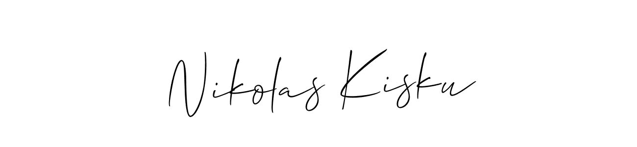 See photos of Nikolas Kisku official signature by Spectra . Check more albums & portfolios. Read reviews & check more about Allison_Script font. Nikolas Kisku signature style 2 images and pictures png