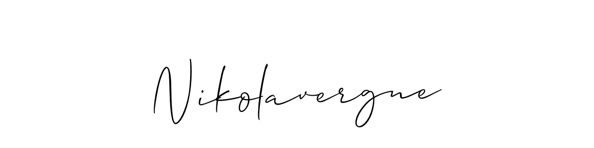 Make a short Nikolavergne signature style. Manage your documents anywhere anytime using Allison_Script. Create and add eSignatures, submit forms, share and send files easily. Nikolavergne signature style 2 images and pictures png