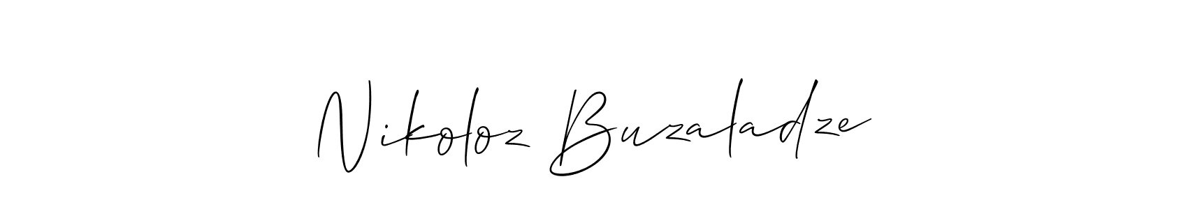 Also we have Nikoloz Buzaladze name is the best signature style. Create professional handwritten signature collection using Allison_Script autograph style. Nikoloz Buzaladze signature style 2 images and pictures png