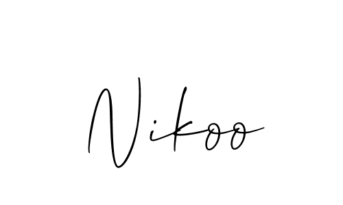 Make a beautiful signature design for name Nikoo. Use this online signature maker to create a handwritten signature for free. Nikoo signature style 2 images and pictures png