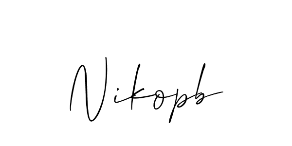 How to Draw Nikopb signature style? Allison_Script is a latest design signature styles for name Nikopb. Nikopb signature style 2 images and pictures png