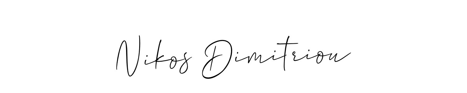 Similarly Allison_Script is the best handwritten signature design. Signature creator online .You can use it as an online autograph creator for name Nikos Dimitriou. Nikos Dimitriou signature style 2 images and pictures png