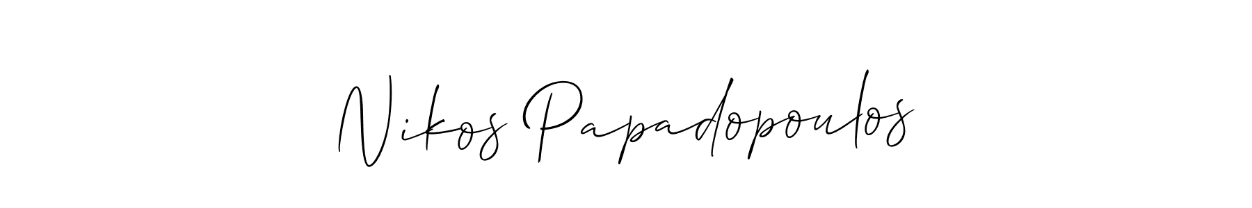 Once you've used our free online signature maker to create your best signature Allison_Script style, it's time to enjoy all of the benefits that Nikos Papadopoulos name signing documents. Nikos Papadopoulos signature style 2 images and pictures png