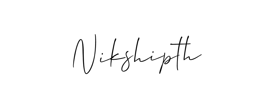 Best and Professional Signature Style for Nikshipth. Allison_Script Best Signature Style Collection. Nikshipth signature style 2 images and pictures png