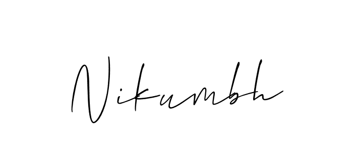 Once you've used our free online signature maker to create your best signature Allison_Script style, it's time to enjoy all of the benefits that Nikumbh name signing documents. Nikumbh signature style 2 images and pictures png