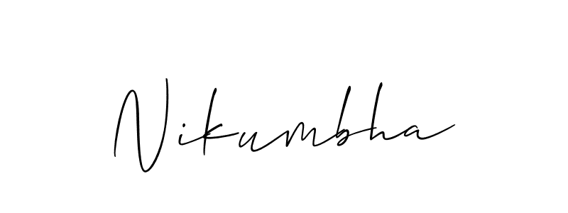 Here are the top 10 professional signature styles for the name Nikumbha. These are the best autograph styles you can use for your name. Nikumbha signature style 2 images and pictures png