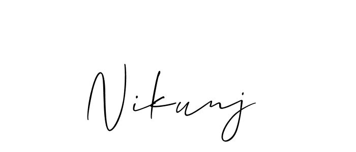 You can use this online signature creator to create a handwritten signature for the name Nikunj . This is the best online autograph maker. Nikunj  signature style 2 images and pictures png