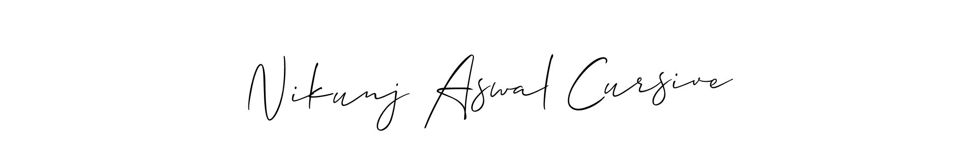 See photos of Nikunj Aswal Cursive official signature by Spectra . Check more albums & portfolios. Read reviews & check more about Allison_Script font. Nikunj Aswal Cursive signature style 2 images and pictures png
