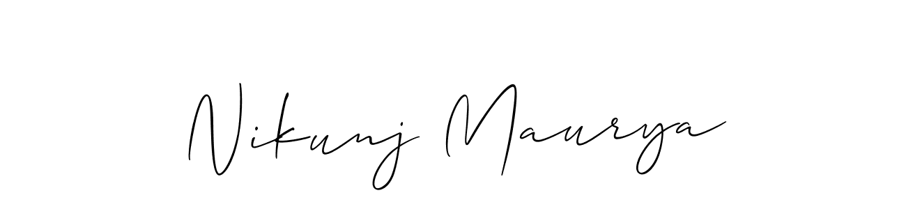 You can use this online signature creator to create a handwritten signature for the name Nikunj Maurya. This is the best online autograph maker. Nikunj Maurya signature style 2 images and pictures png