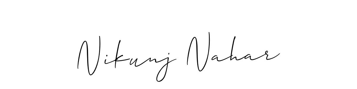 Here are the top 10 professional signature styles for the name Nikunj Nahar. These are the best autograph styles you can use for your name. Nikunj Nahar signature style 2 images and pictures png