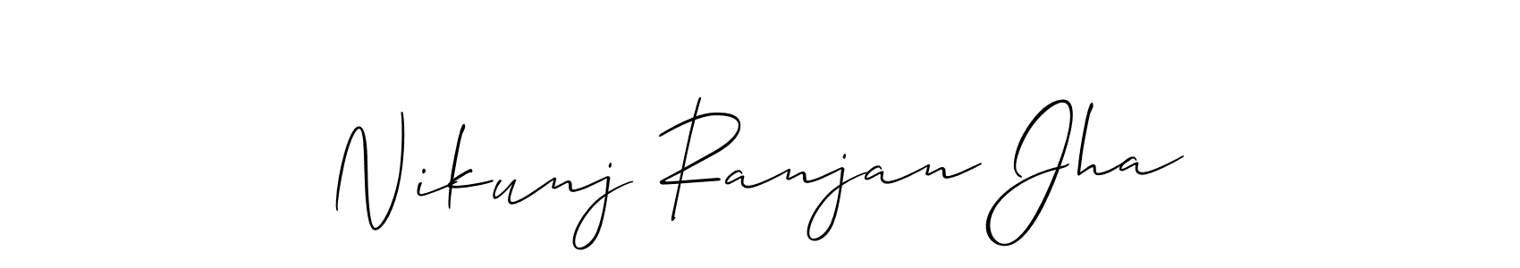 You can use this online signature creator to create a handwritten signature for the name Nikunj Ranjan Jha. This is the best online autograph maker. Nikunj Ranjan Jha signature style 2 images and pictures png