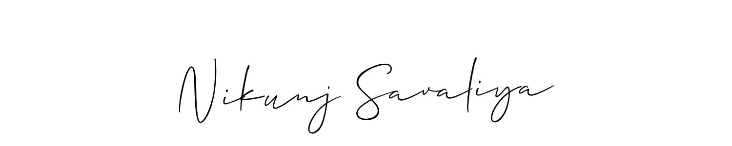 Once you've used our free online signature maker to create your best signature Allison_Script style, it's time to enjoy all of the benefits that Nikunj Savaliya name signing documents. Nikunj Savaliya signature style 2 images and pictures png