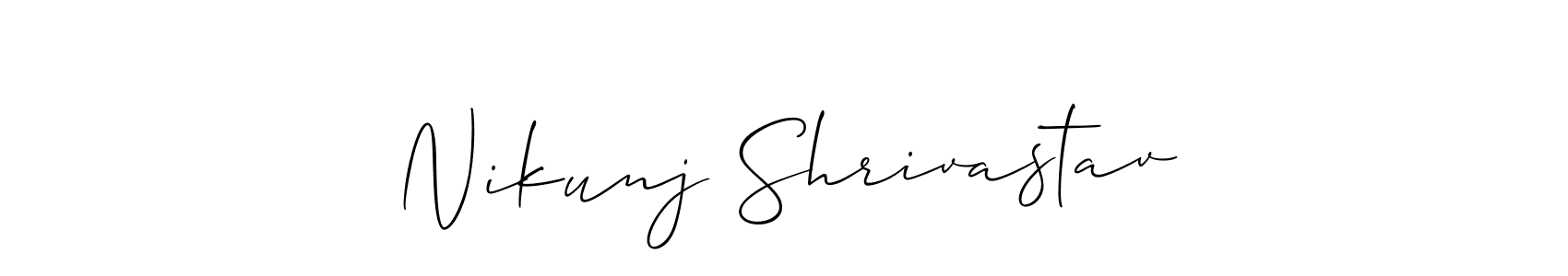 You can use this online signature creator to create a handwritten signature for the name Nikunj Shrivastav. This is the best online autograph maker. Nikunj Shrivastav signature style 2 images and pictures png