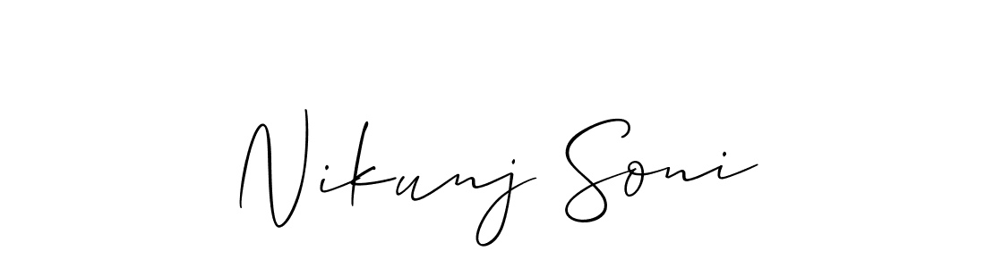 Once you've used our free online signature maker to create your best signature Allison_Script style, it's time to enjoy all of the benefits that Nikunj Soni name signing documents. Nikunj Soni signature style 2 images and pictures png