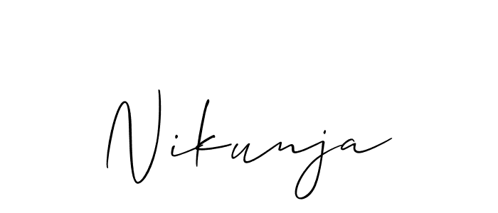 Best and Professional Signature Style for Nikunja. Allison_Script Best Signature Style Collection. Nikunja signature style 2 images and pictures png