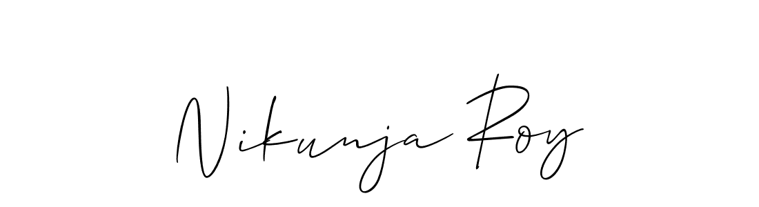 This is the best signature style for the Nikunja Roy name. Also you like these signature font (Allison_Script). Mix name signature. Nikunja Roy signature style 2 images and pictures png