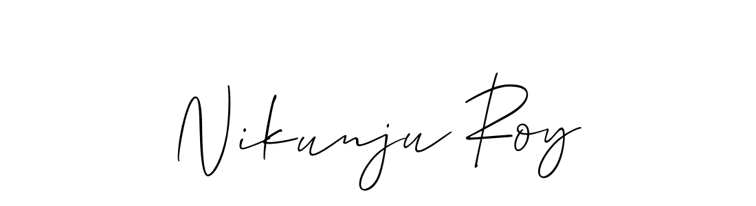 Use a signature maker to create a handwritten signature online. With this signature software, you can design (Allison_Script) your own signature for name Nikunju Roy. Nikunju Roy signature style 2 images and pictures png