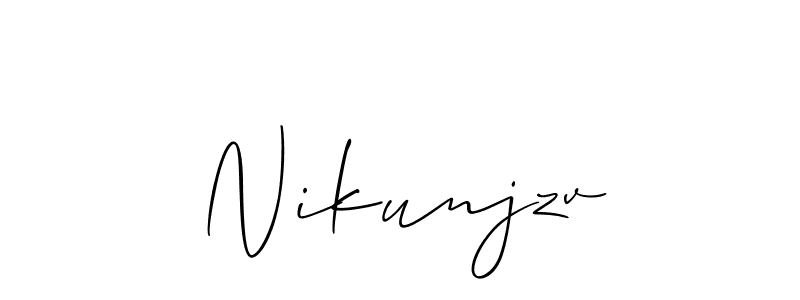 Best and Professional Signature Style for Nikunjzv. Allison_Script Best Signature Style Collection. Nikunjzv signature style 2 images and pictures png